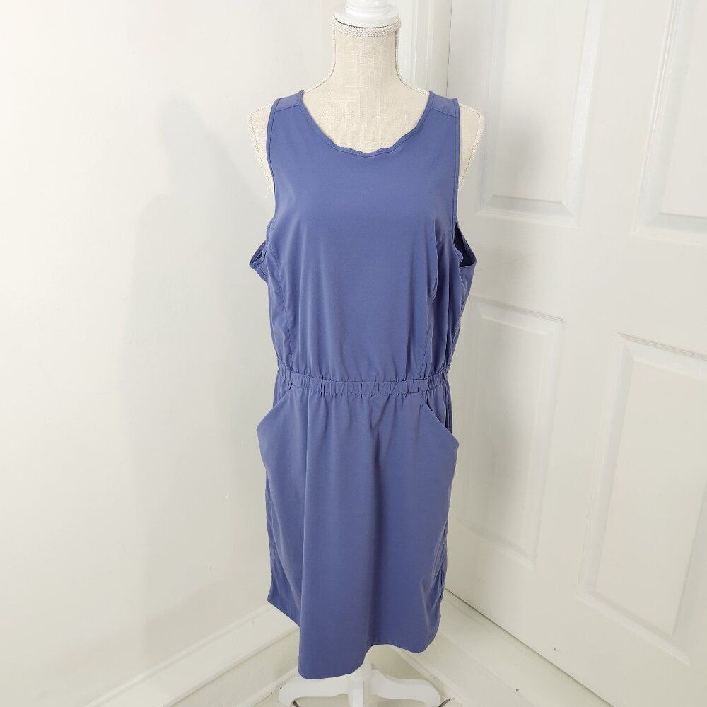 Mountain Hardwear Dress Womens XL Blue Dynama 2 Tank Travel Packable Performance